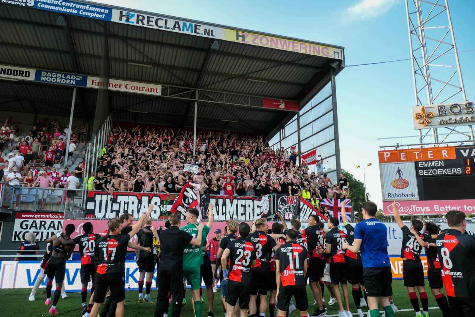 Historische promotie Almere City dompelt FC Emmen in rouw