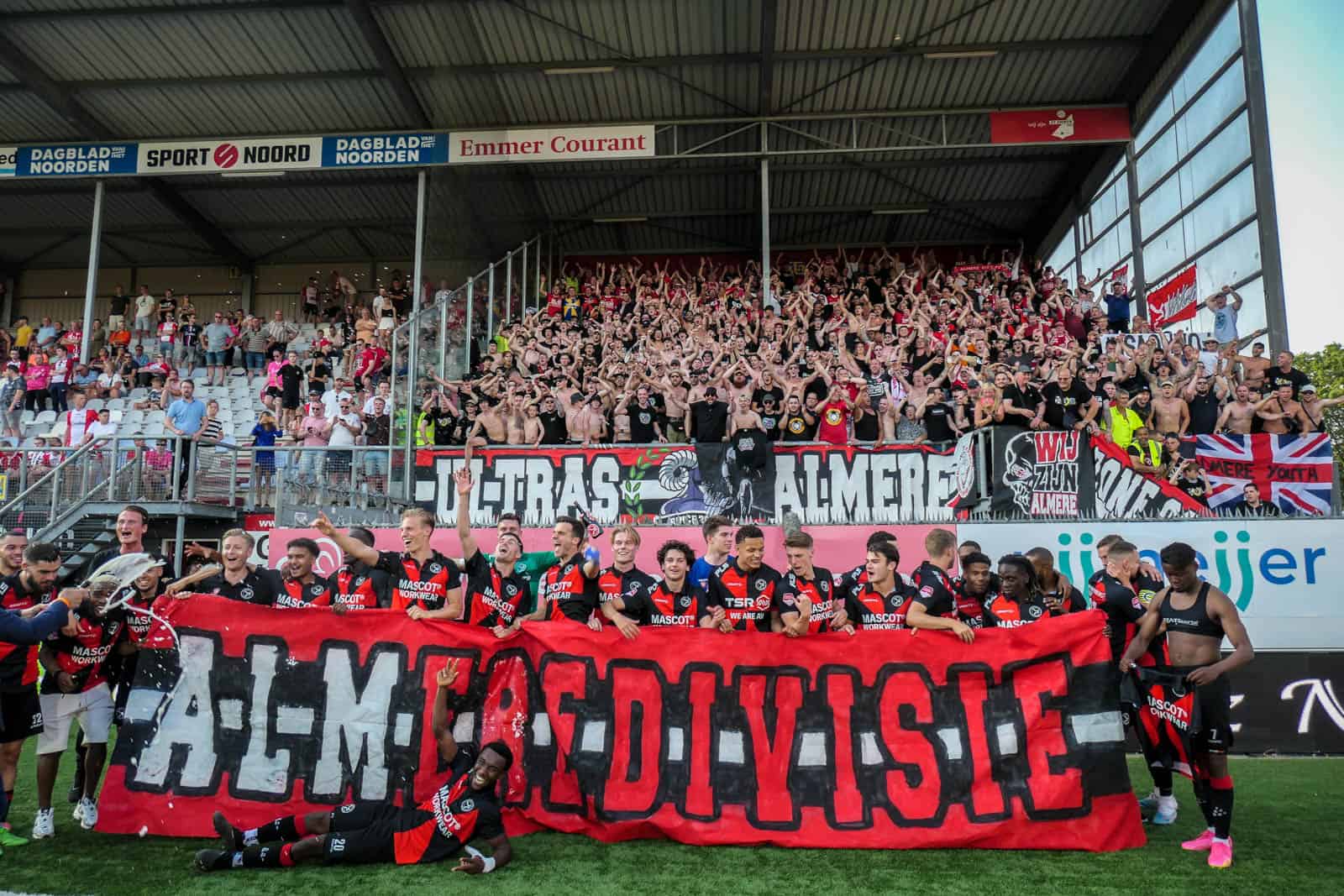 Historische promotie Almere City dompelt FC Emmen in rouw