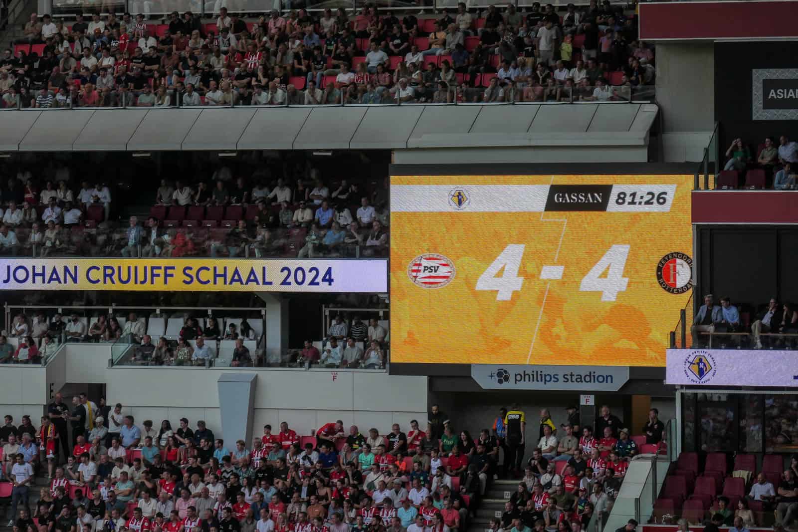 Johan Cruijff Schaal 2024: doelpuntenspektakel in uitverkocht stadion
