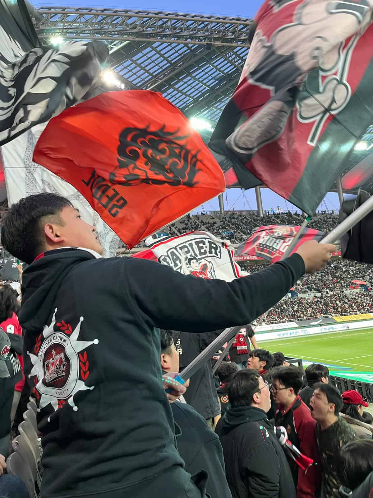 Een wedstrijd met de ultras van FC Seoul