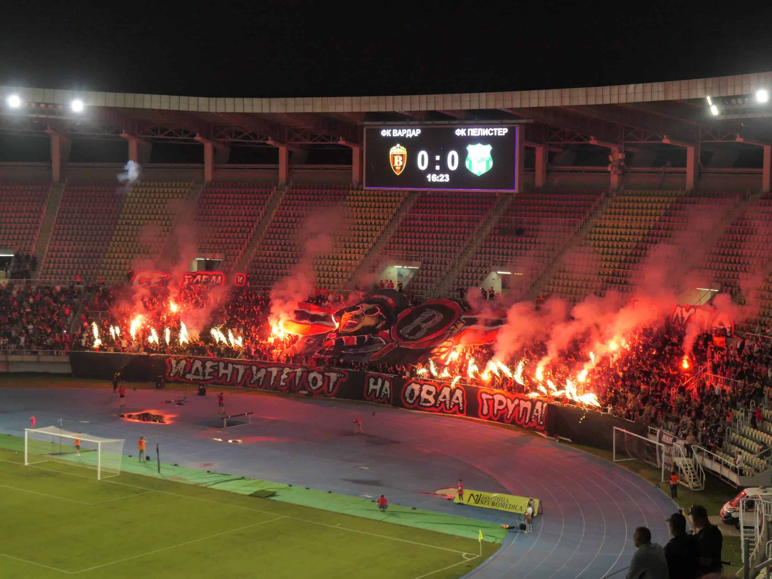 De voetbalstad: Skopje