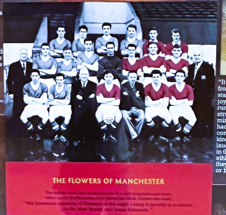 Manchester United The Busby Babes Munich Tunnel Old Trafford Vliegramp Flowers of Manchester