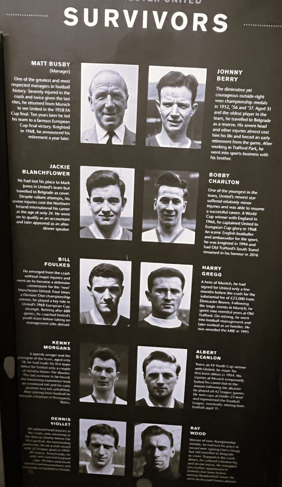 Manchester United The Busby Babes Munich Tunnel Old Trafford Vliegramp Flowers of Manchester