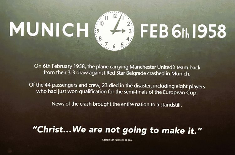 Manchester United The Busby Babes Munich Tunnel Old Trafford Vliegramp Flowers of Manchester